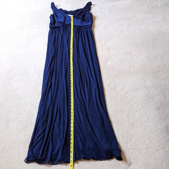 David's Bridal navy blue dress Size 8 - Picture 9 of 11